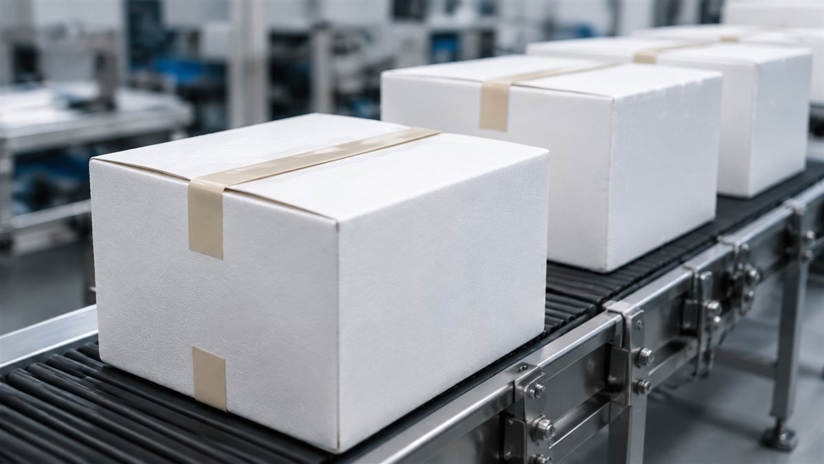 Illustrative packing and dispatch line