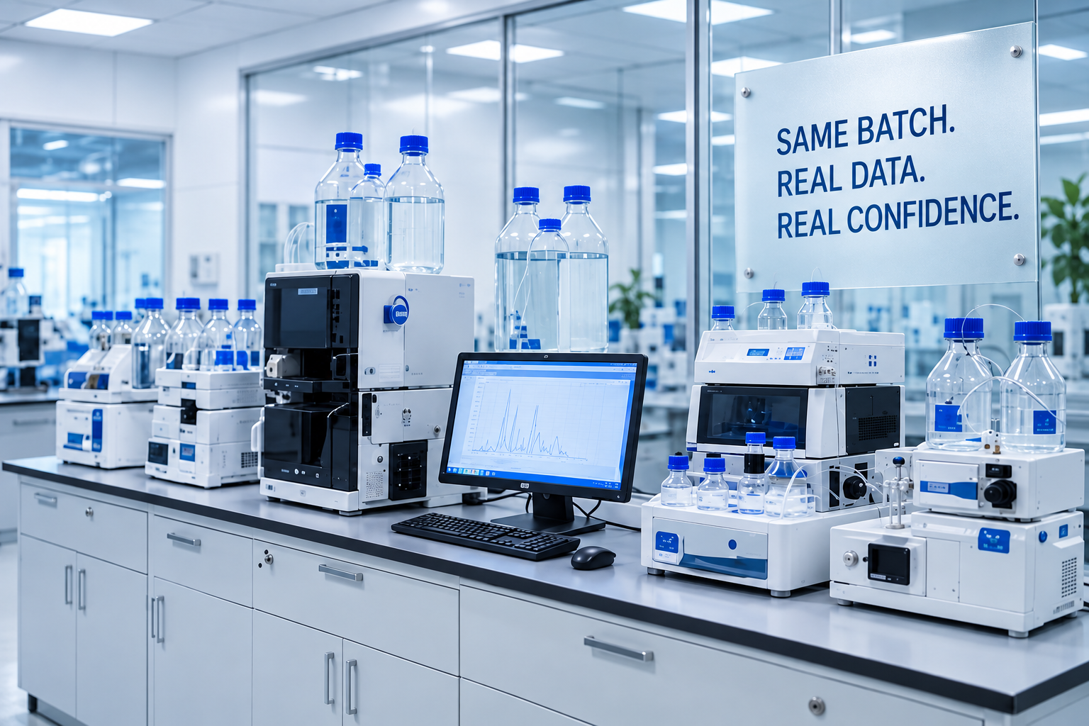 AURENBIO quality-control laboratory with same-batch data assurance