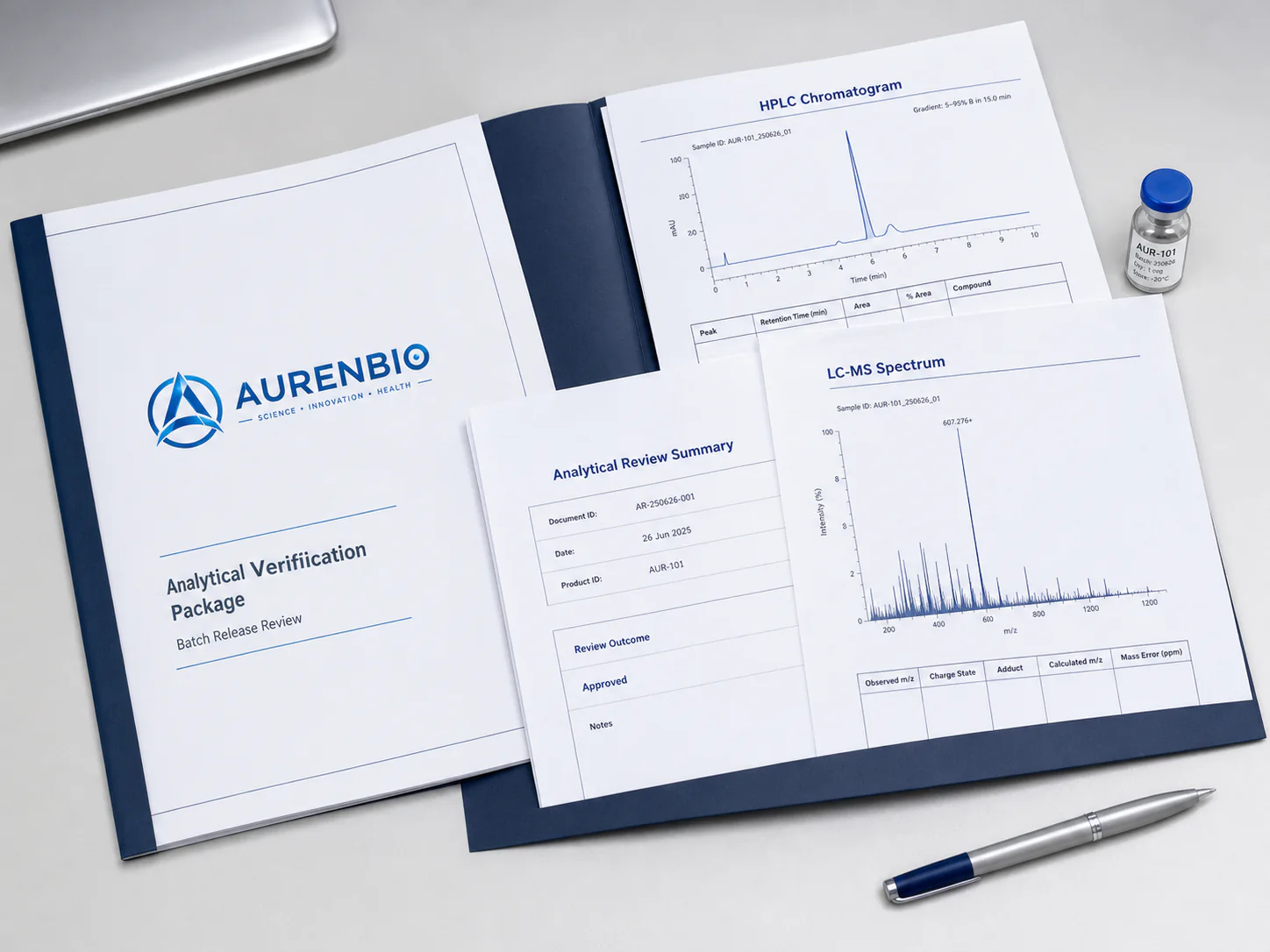 AURENBIO LC-MS analytical documentation